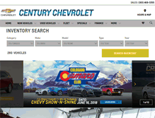 Tablet Screenshot of centurychevy.com